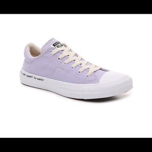 COPY - Size 7 - Life is too short purple converse
